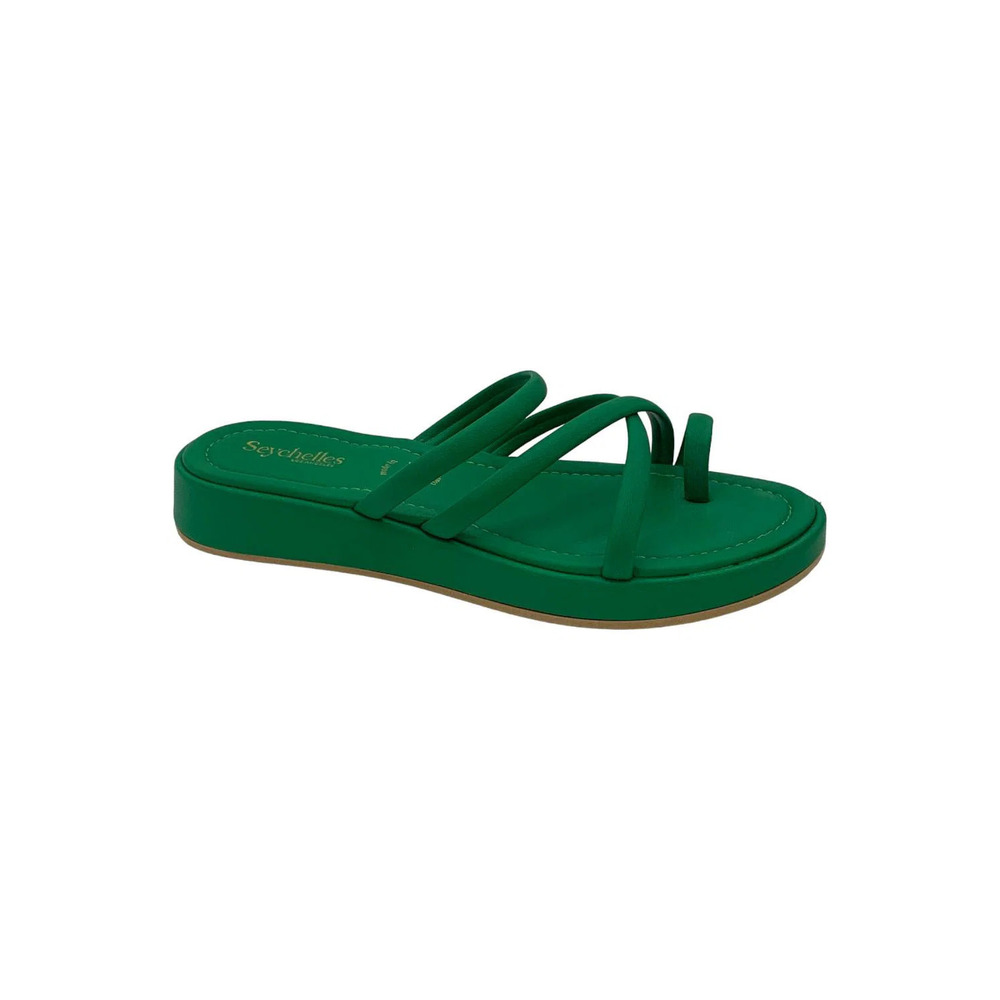 Seychelles Flat Sandals Rule The World Green - Medium